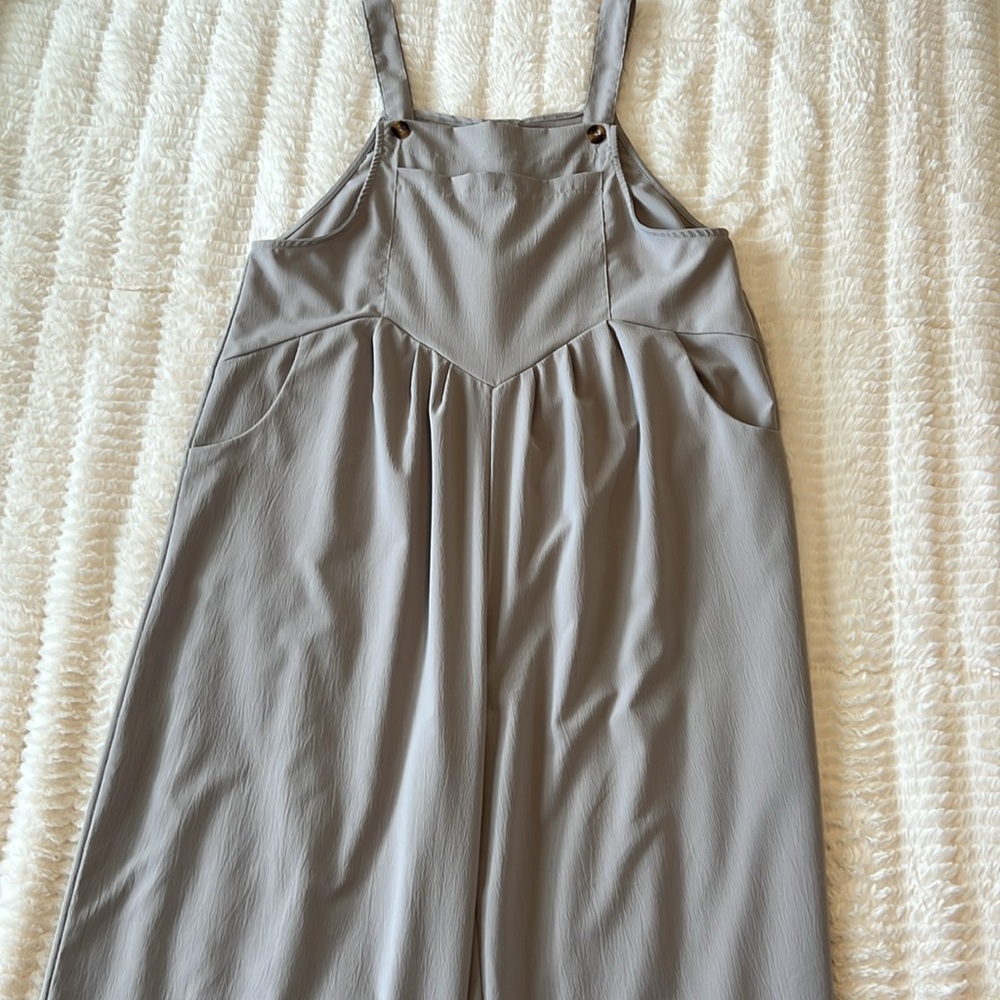 Amazon Wide Leg Overalls for Women in Tan